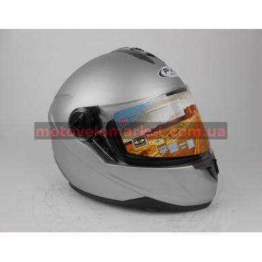 Мотошлем FXW HF-122 серый матовый
